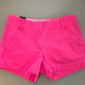 J CREW Neon Pink Chino Shorts